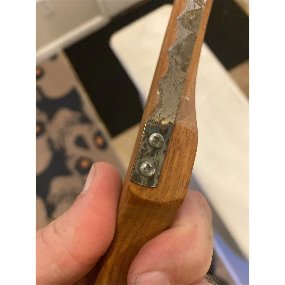 Left Handed Bread And Bagel Slicer Wood  Now Saw Vintage G2